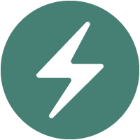 Lighting bolt icon 