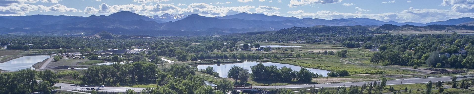 Drone view of Loveland looking west